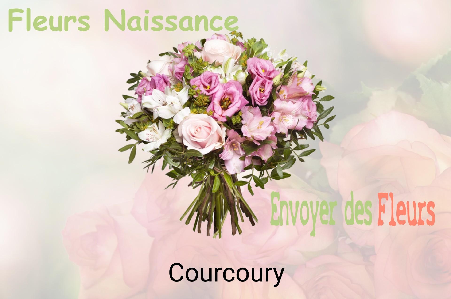 Bouquet de fleurs de naissance livré à Courcoury